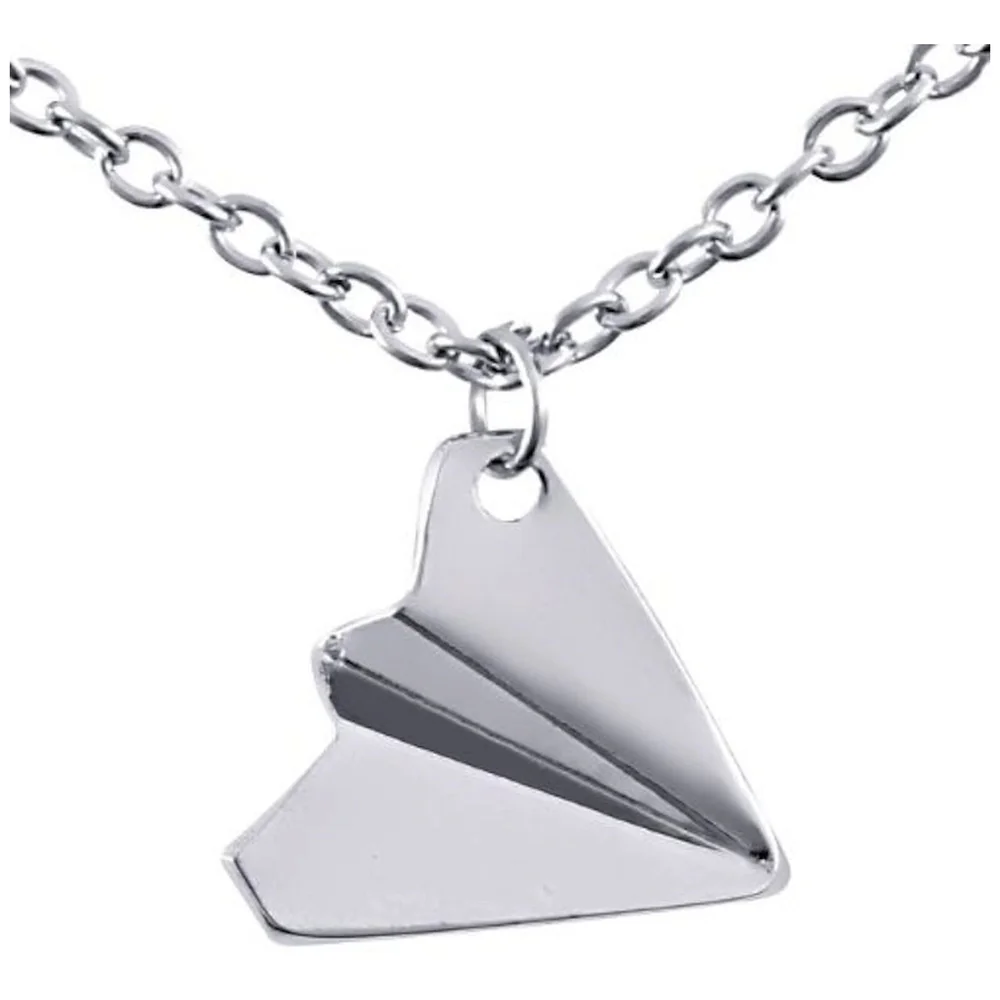 Airplane Necklace Stainless Steel 3 cm Pendant with Chain Harry