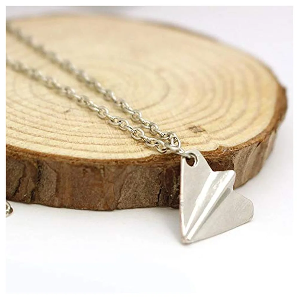 Airplane Necklace Stainless Steel 3 cm Pendant with Chain Harry