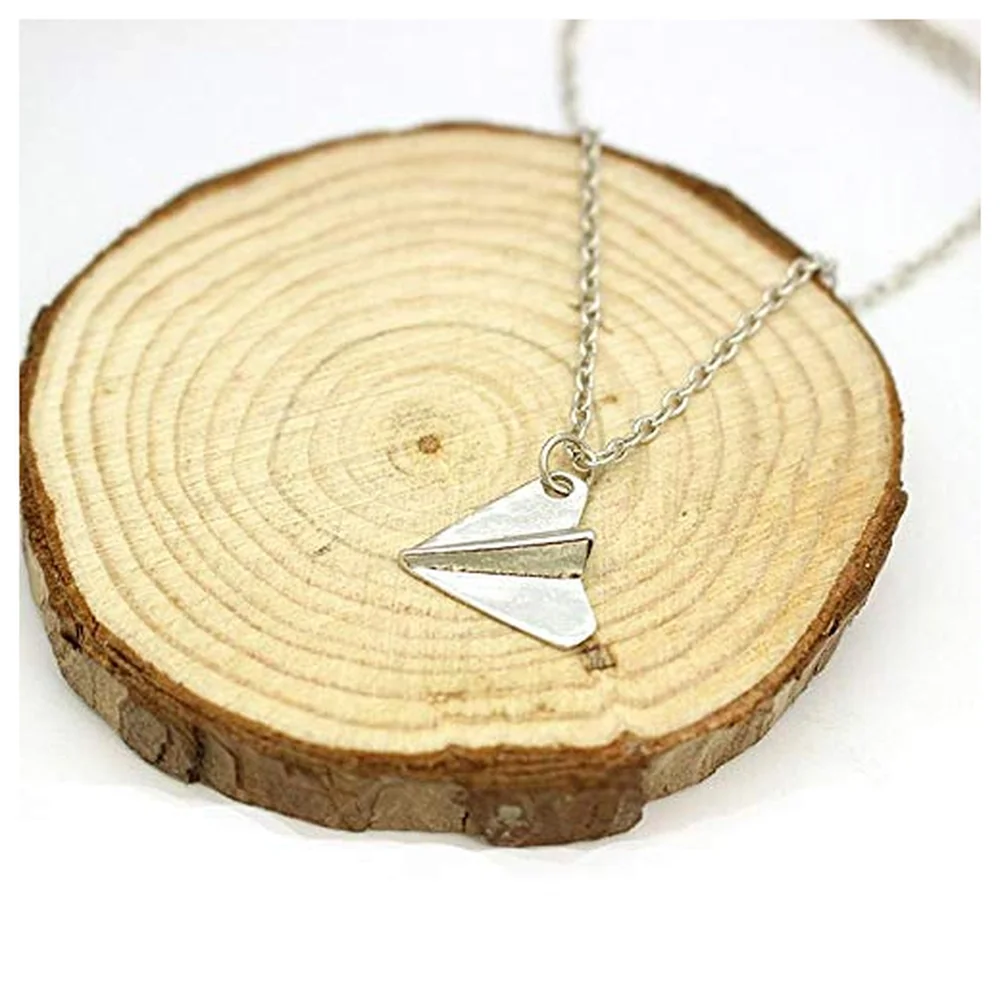 Airplane Necklace Stainless Steel 3 cm Pendant with Chain Harry