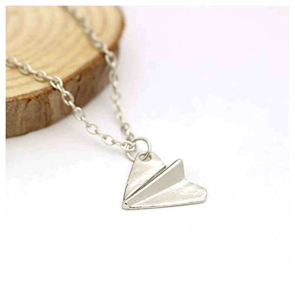 Airplane Necklace Stainless Steel 3 cm Pendant with Chain Harry