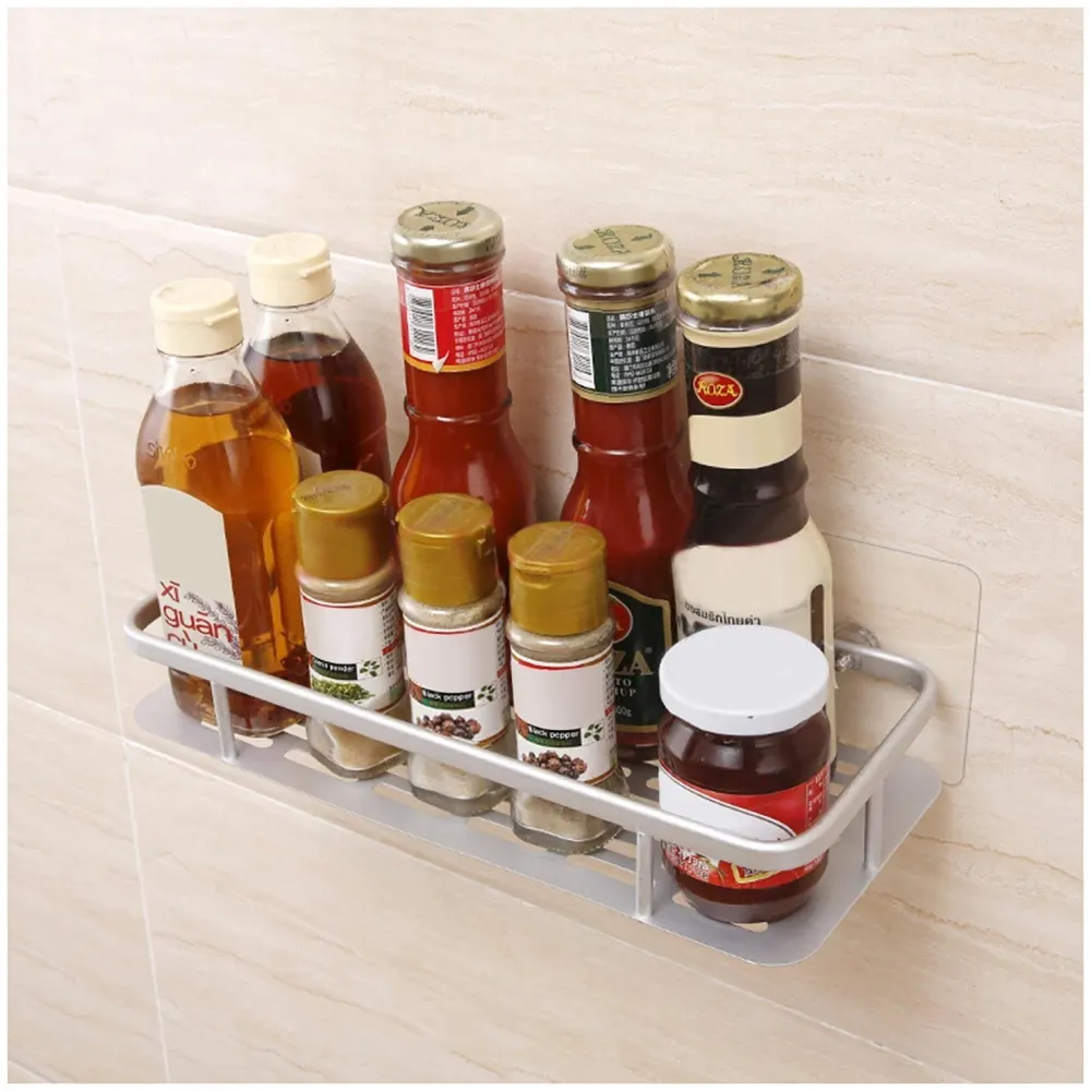 Wall Mount 12 Inch Bathroom Horizontal Shelf 2 Pc, Rust Free Aluminium Shower Caddy Wall Shelf Holder Anti Rust, Rust Free Aluminium, Installation Kit Included (2, Aluminum Horizontal)