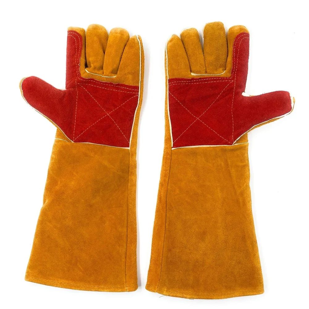 Anti Bite Gloves Safe And Durable Animal handling Gloves For Dog Cat Bird Parrot Lizard Antibite 18 Inches Long.