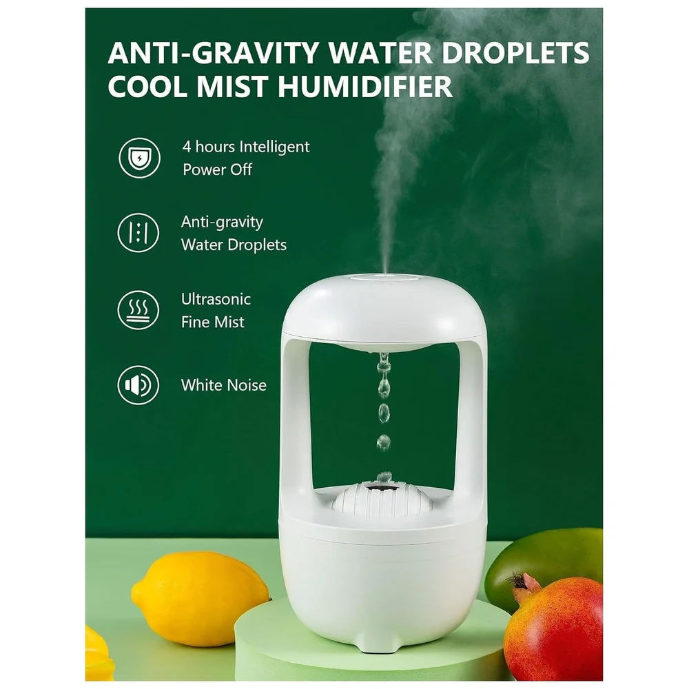 Anti Gravity Humidifier Ultrasonic Cold Mist Water Drop 500 ml
