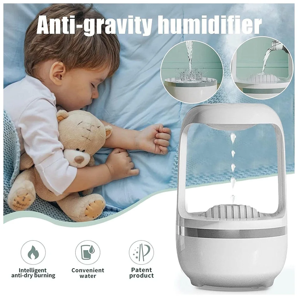 Anti Gravity Humidifier Ultrasonic Cold Mist Water Drop 500 ml