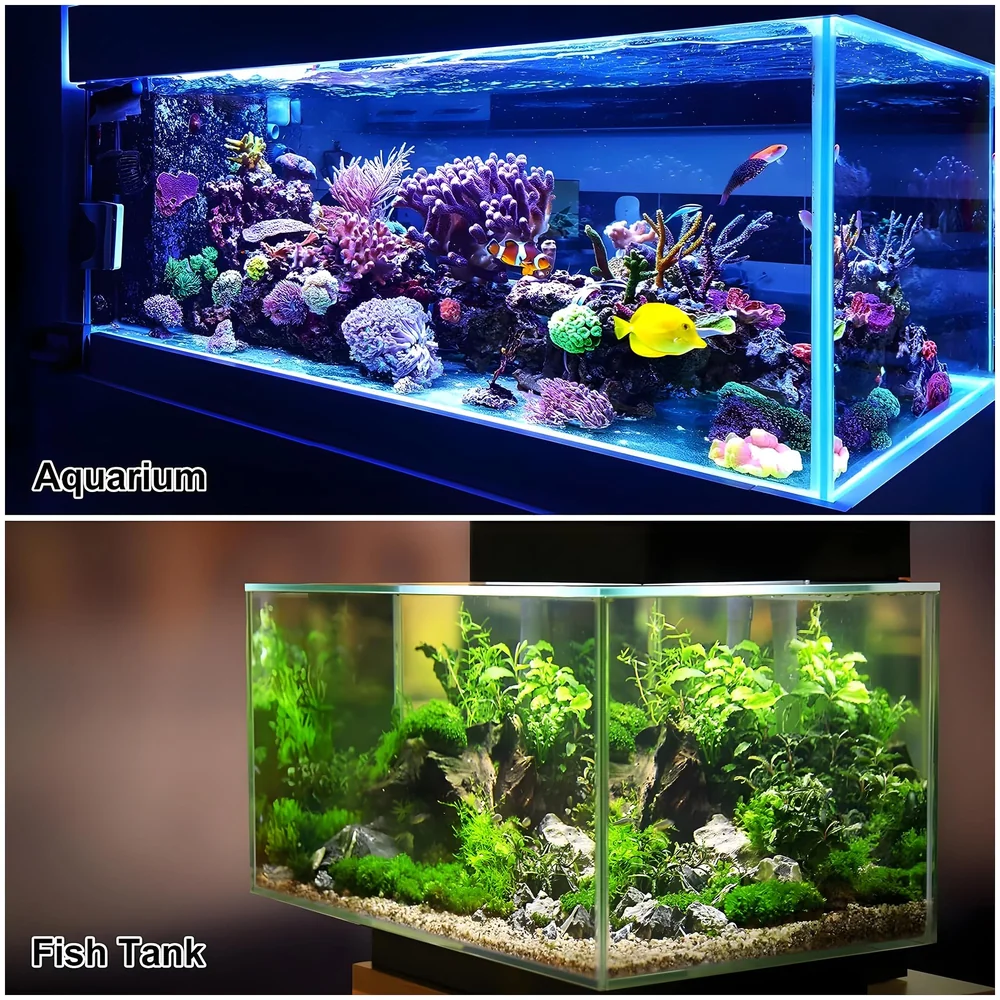 Aquarium Plant Silicone Flower Glow 10 x 10 x 6 cm for Fish Tank