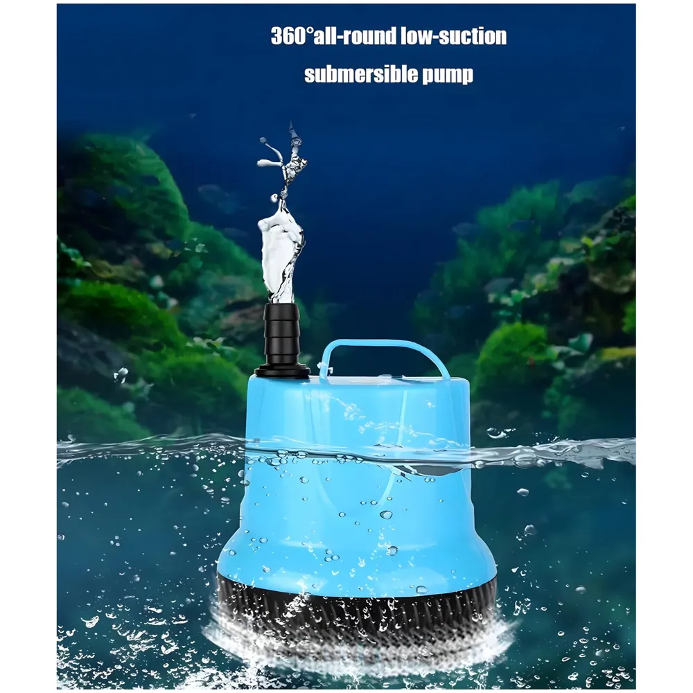 4500L/H 100W Submersible Water Fountain Pump For Aquariums Powerful Large Water Pump for Fountain, Suction Cup Bottom Water Circulation Pumps, Air Pump for Pond