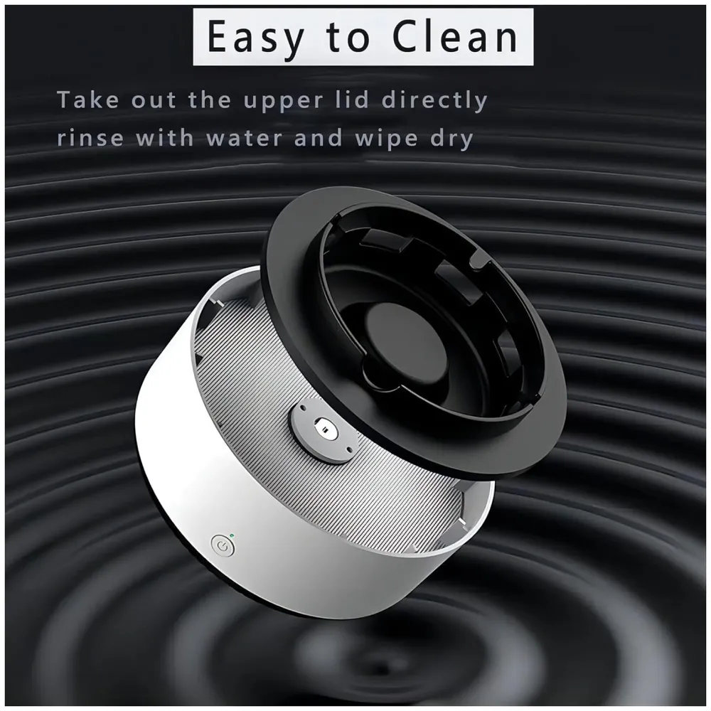 Smokeless Ashtray for Cigarettes Indoor, 2-in-1 With Air Purifier Multifunctional Smokeless Ashtray Home Ashtrays Portable Ash Tray Self Extinguishing for Cars Indoor Office