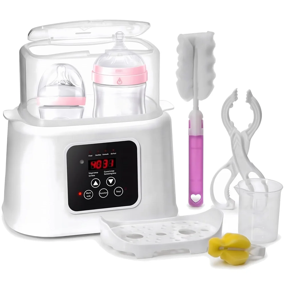 6 in 1 Baby Bottle Warmer and Sterilizer LCD Large Capacity Set