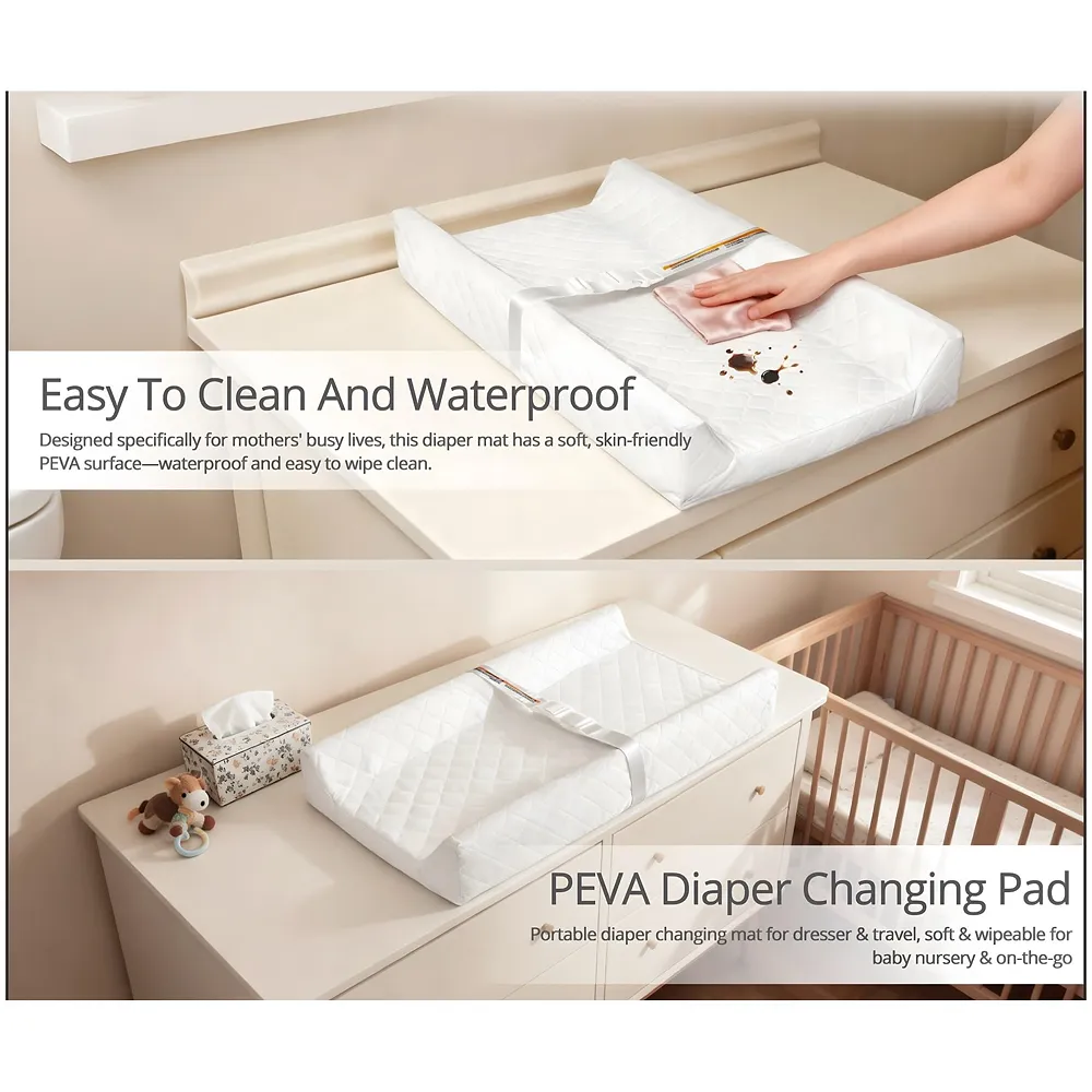Diaper Changing Mat for Baby Contoured Pad Waterproof 81 x 41 cm