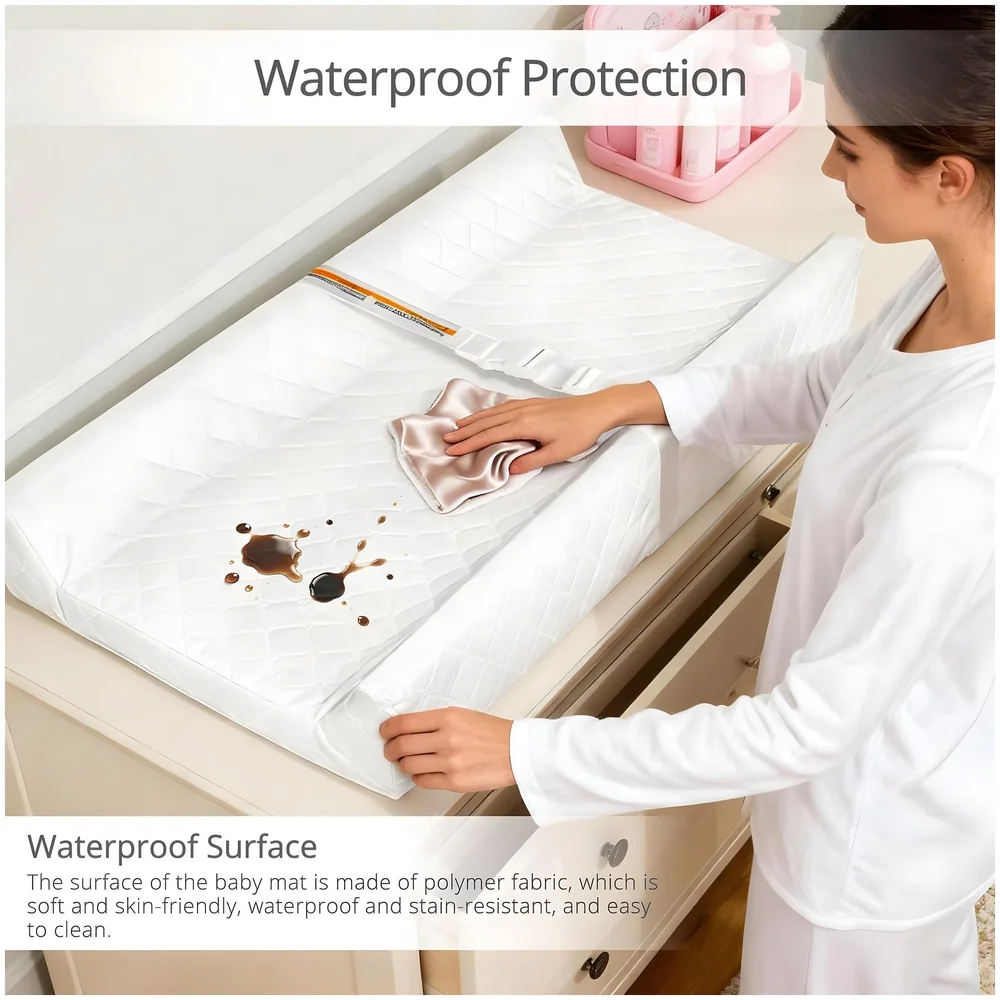 Diaper Changing Mat for Baby Contoured Pad Waterproof 81 x 41 cm