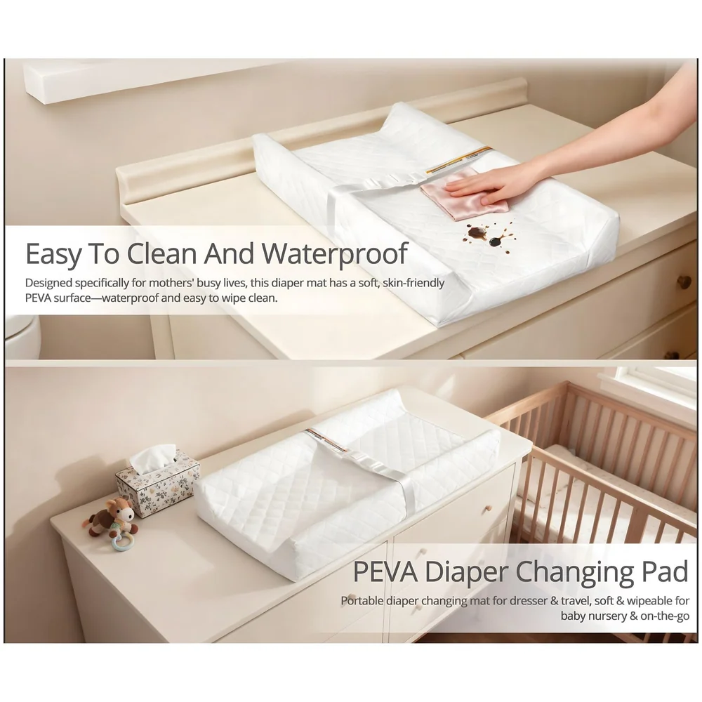 Diaper Changing Mat for Baby Contoured Pad Waterproof 81 x 41 cm