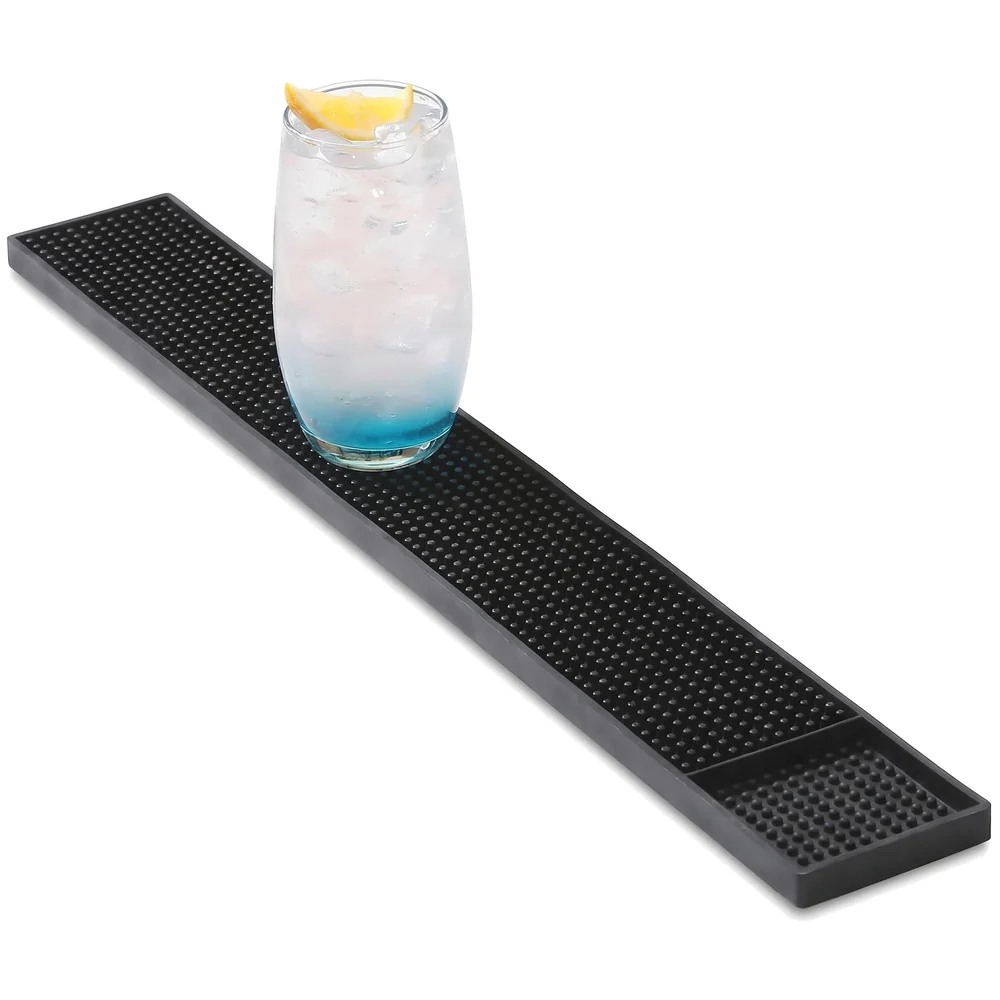 PVC Rubber Bar Mat 60 x 8 cm Non Slip Spill Pad for Bar Counter