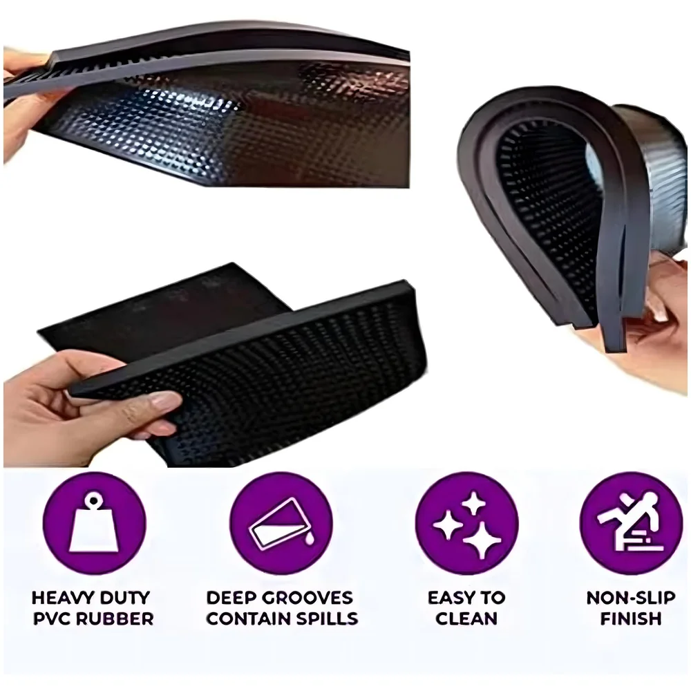 PVC Rubber Bar Mat 60 x 8 cm Non Slip Spill Pad for Bar Counter