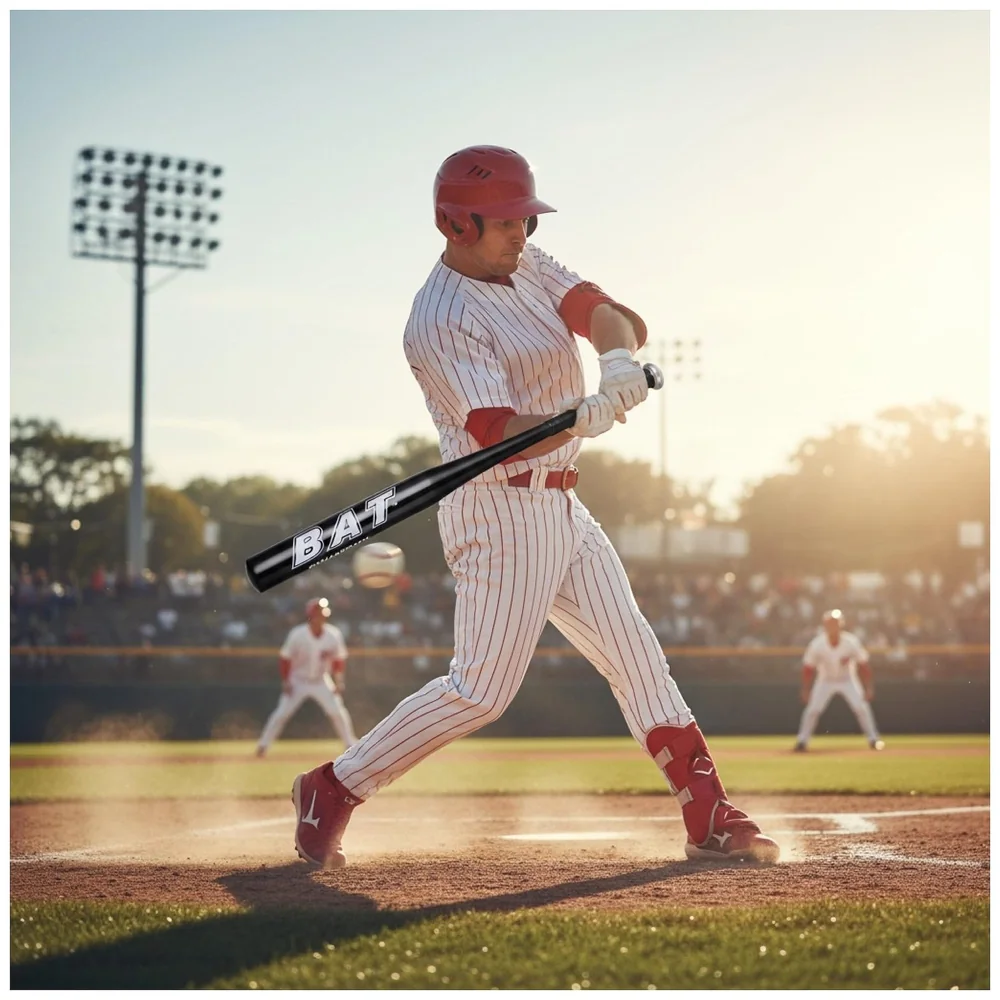 Alloy Steel Baseball Bat 34 Inch 500 Grams Anti Slip Rubber Grip