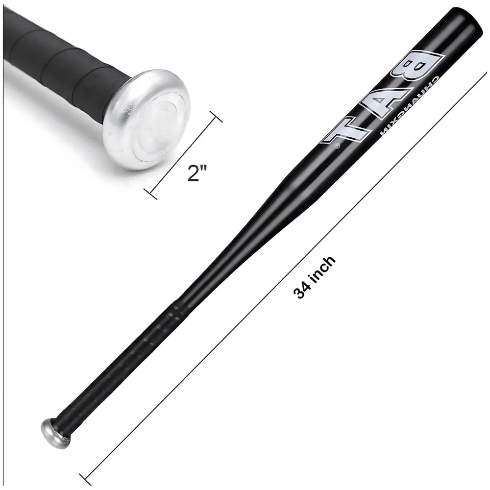 Alloy Steel Baseball Bat 34 Inch 500 Grams Anti Slip Rubber Grip