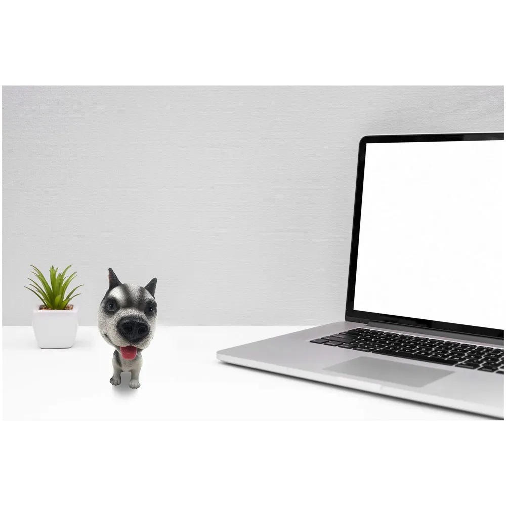 Dog Bobblehead Resin for Cars ~ Desks ~ Study ~ Office ~ Dashboard Decors Size - 4 INCHES (Siberian Husky)