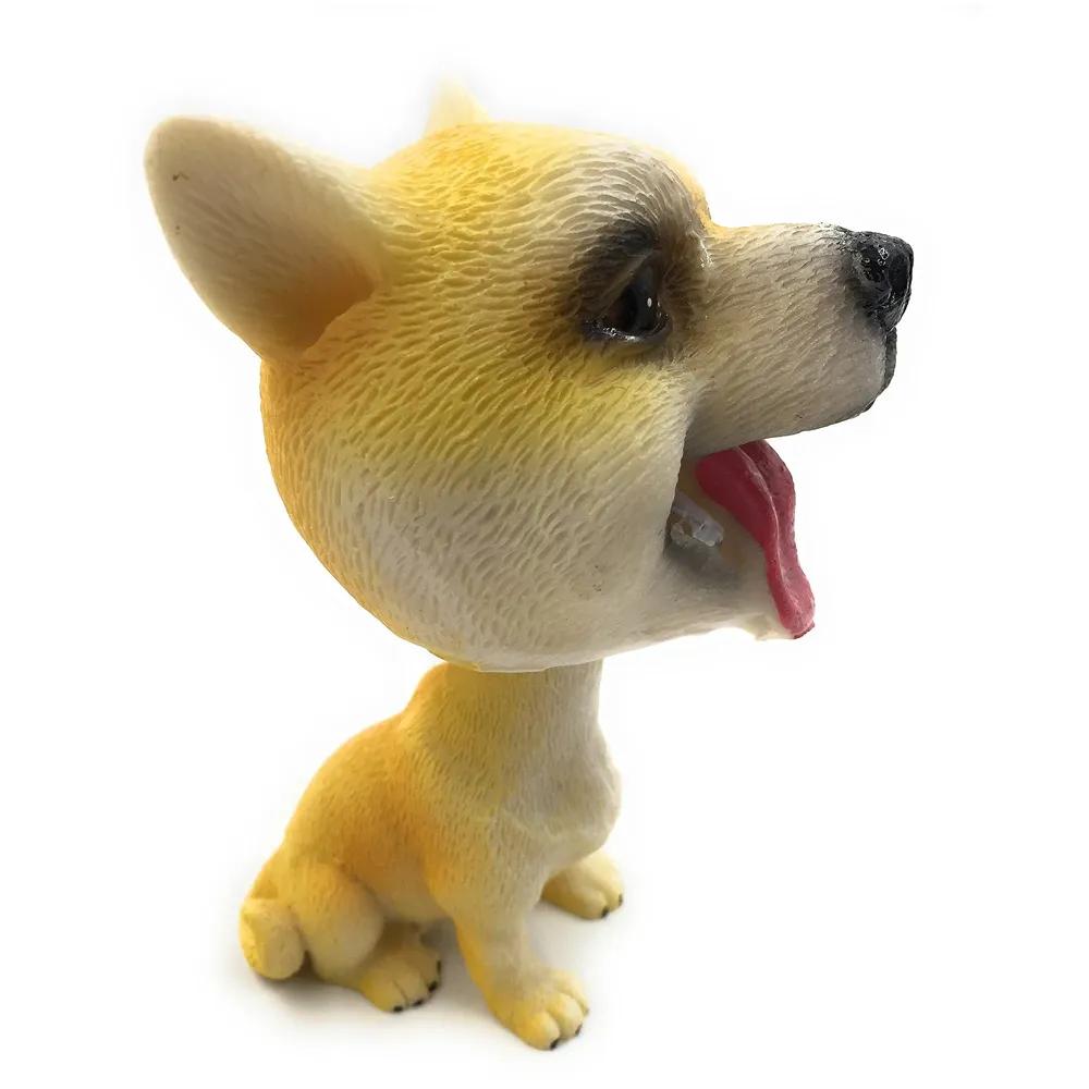 Dog Bobblehead Resin for Cars ~ Desks ~ Study ~ Office ~ Dashboard Decors Size - 4 INCHES (Akita Dog)