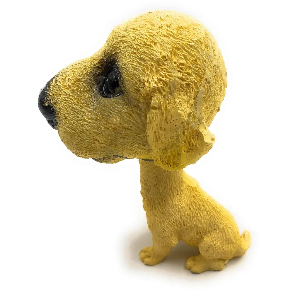 Dog Golden Retriever Bobblehead Resin for Cars ~ Desks ~ Study ~ Office ~ Dashboard Decors (Golden Retriever)