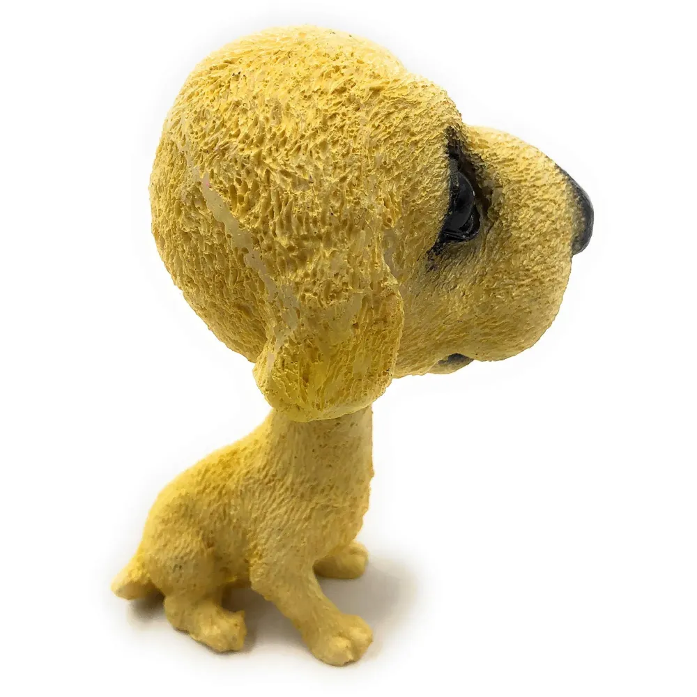 Dog Golden Retriever Bobblehead Resin for Cars ~ Desks ~ Study ~ Office ~ Dashboard Decors (Golden Retriever)