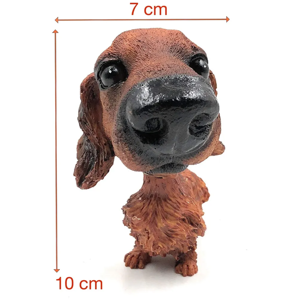 Dog Bobblehead Resin for Cars ~ Desks ~ Study ~ Office ~ Dashboard Decors (Dachshund)