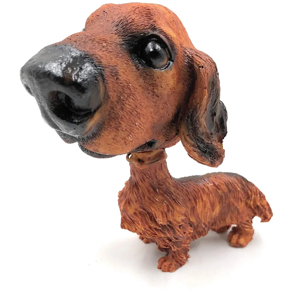 Dog Bobblehead Resin for Cars ~ Desks ~ Study ~ Office ~ Dashboard Decors (Dachshund)