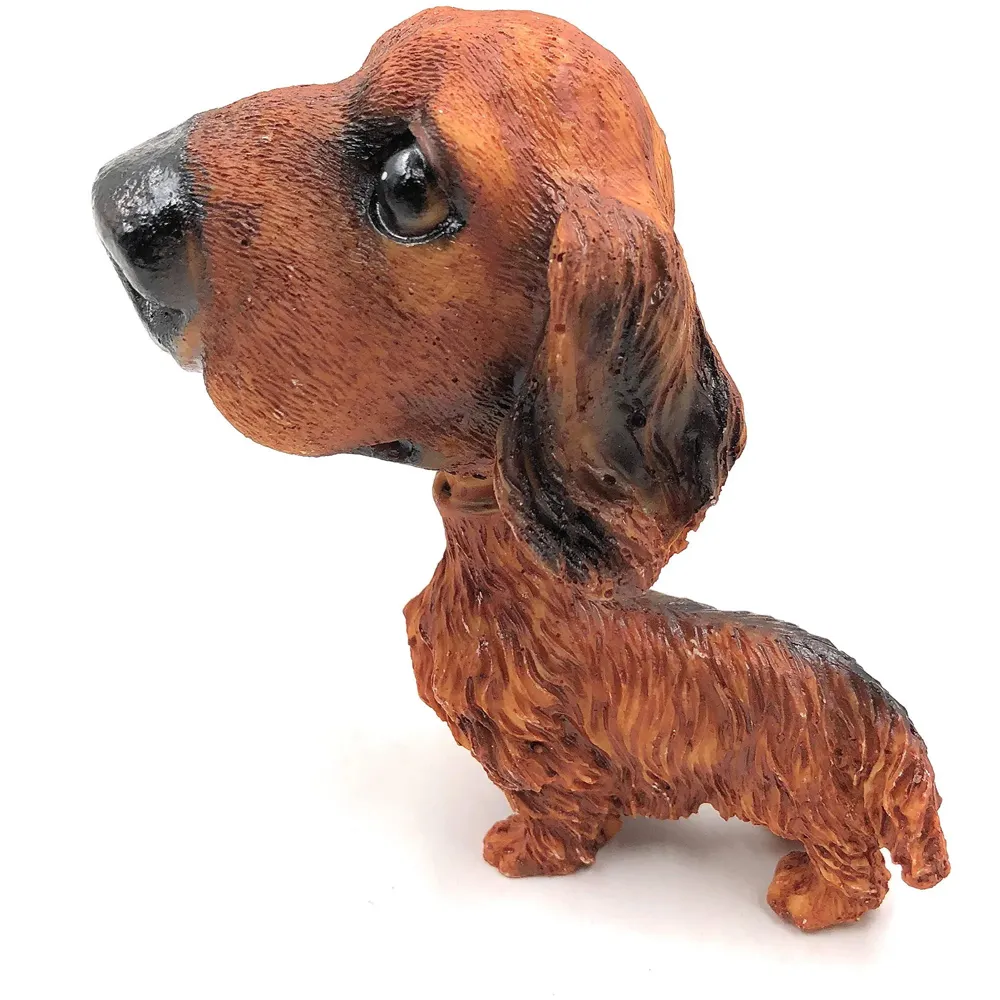 Dog Bobblehead Resin for Cars ~ Desks ~ Study ~ Office ~ Dashboard Decors (Dachshund)