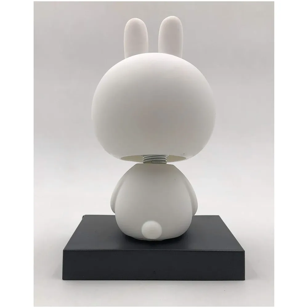 Premium Rabbit Animal Bobble Head Size 12 cms from Base (Rabbit)