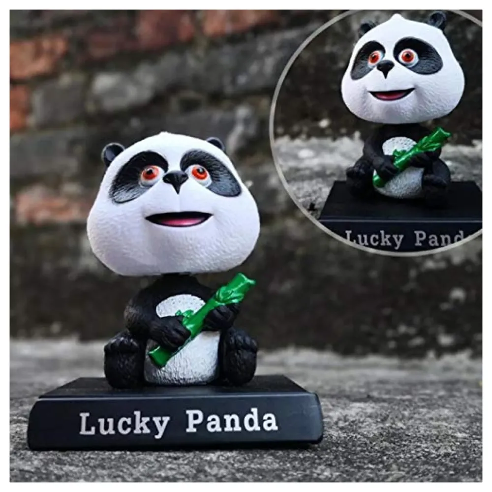Premium Panda Bobble Head Size 12 cms from Base (Panda)