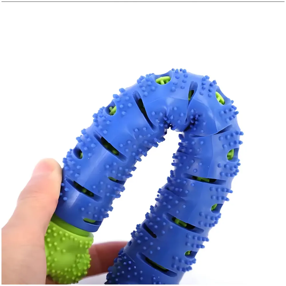 Bone Chew Toy Silicone Pet Stick, Dog Stick, for Teeth Cleaning, Toy Pet - 24.5 cm x 4.5 cm for Small and Large Dogs