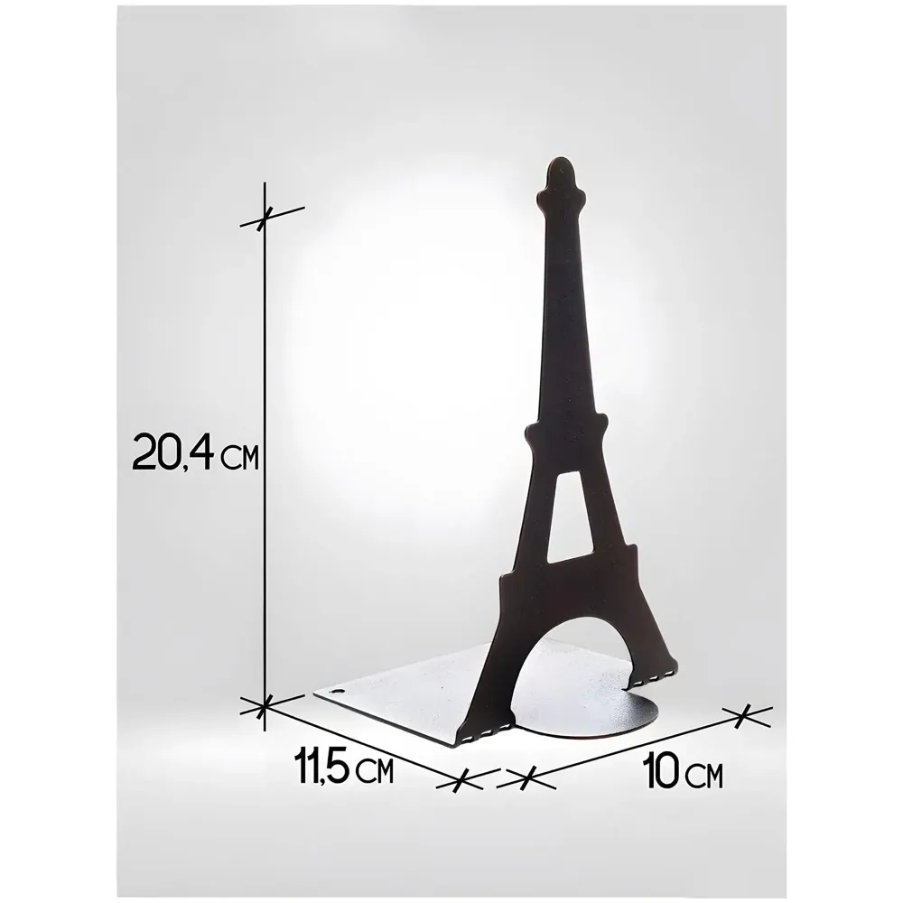Eiffel Tower Bookends – Stylish & Durable Metal Book Holder, Book Holder for Shelves, Decor for Home, Office, Library, Study Room, Elegant Paris-Themed Desk Organizer.