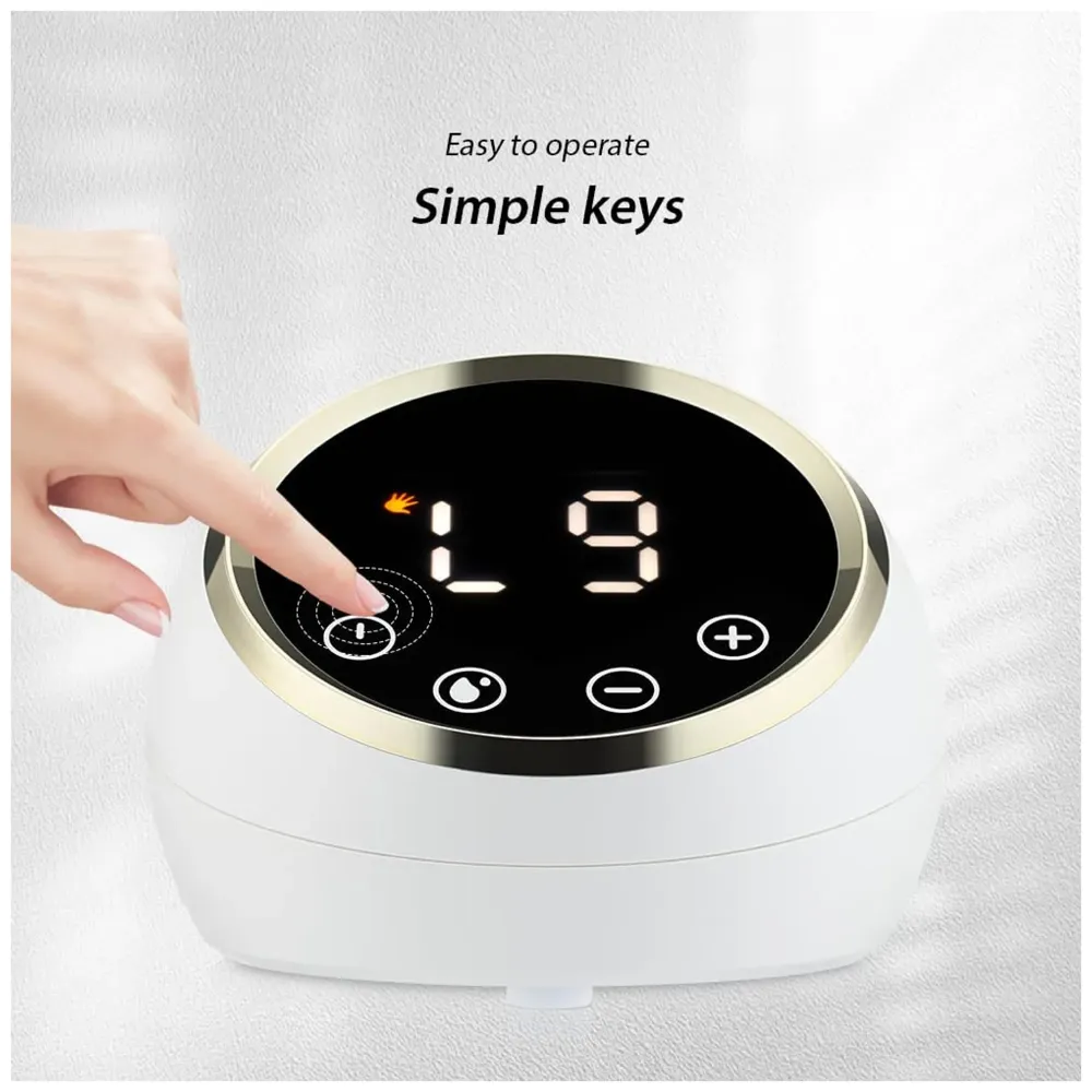 Automatic Double Portable Breast Pump with Dual Mode, 3 Modes - Massage, Suction, Bionic, Soft Silicone Cushion, BPA Free LCD Display