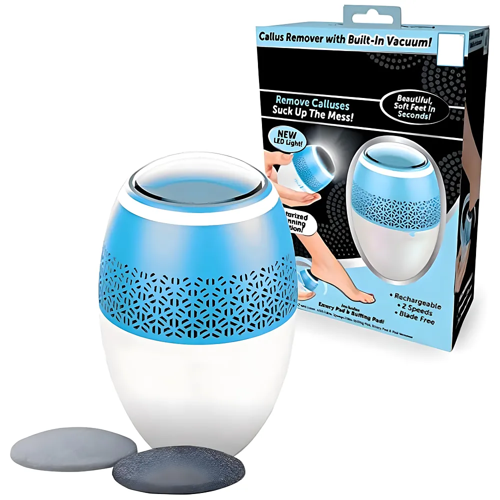 Electric Callus Remover Foot File Built in Vacuum 2 Speeds LED