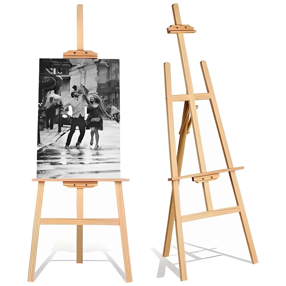 Wooden Artist Easel 5 Ft 150 cm Adjustable 3 Legs Floor Display