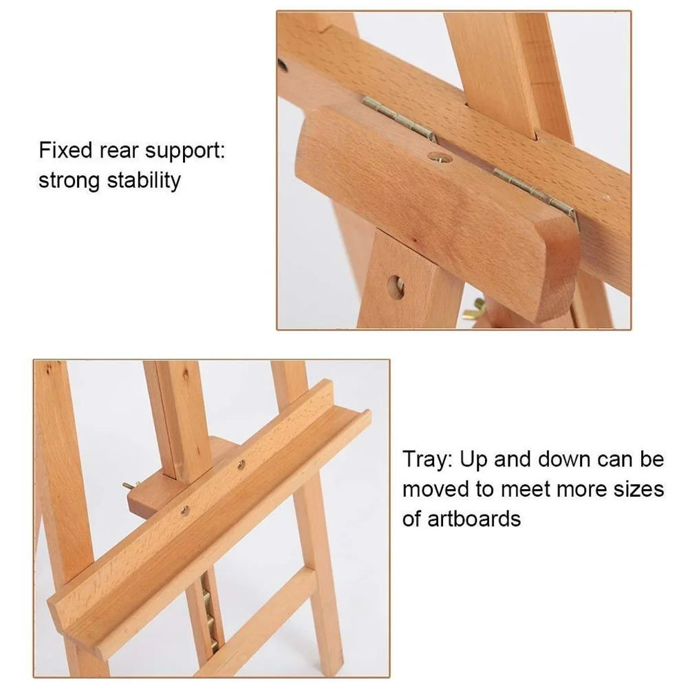 Wooden Artist Easel 5 Ft 150 cm Adjustable 3 Legs Floor Display