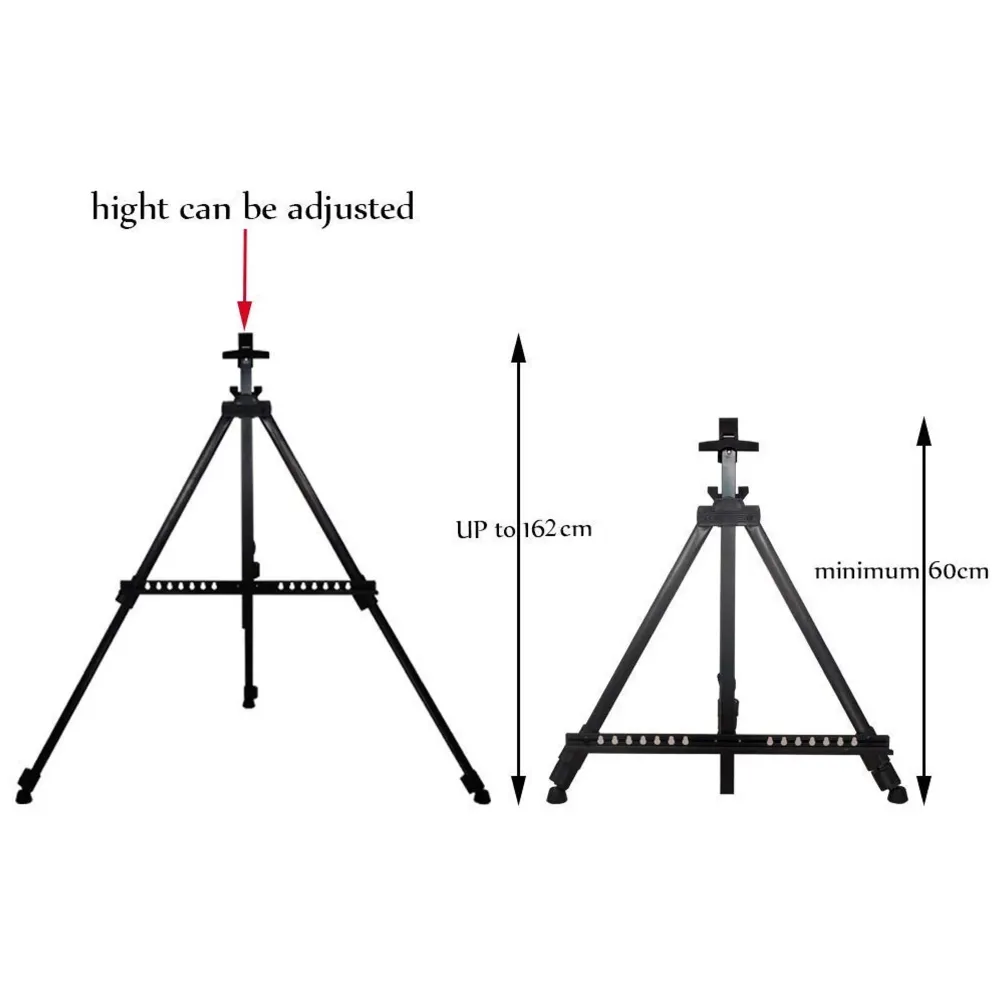 Pack of 2 Easel for Art Adjustable Lightweight Telescopic Artist Display Stand with Carry Bag. Showroom Display Stand (2 Pcs)