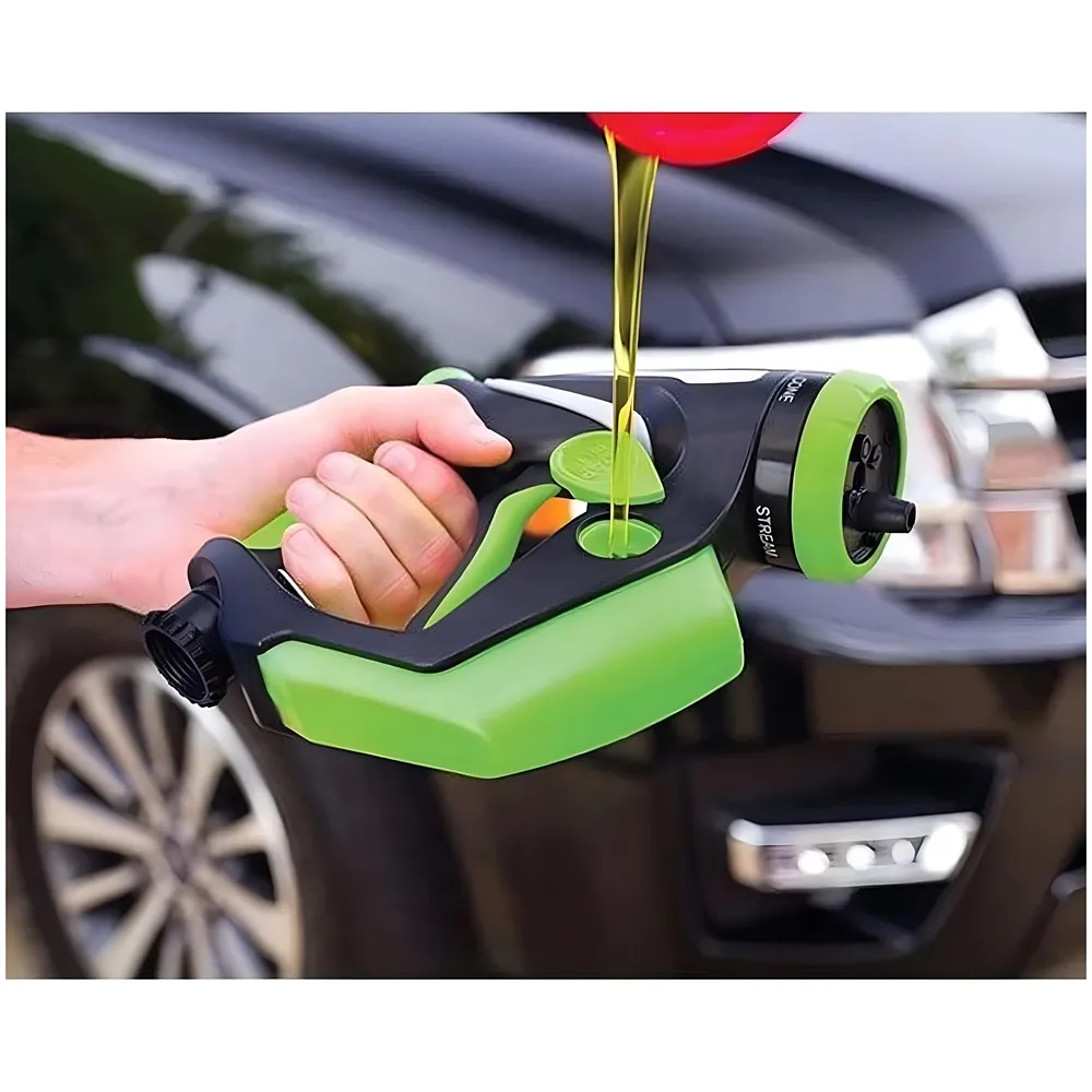 4 in 1 Car Bike Foam Wash Spray Gun Nozzle 4 Watering Modes Head