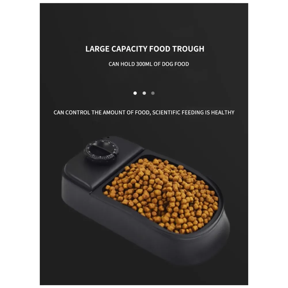 Automatic Pet Feeder for Cats and Dogs, 2 in 1 Upgraded Timed Dry Pet Food Feeder with Display, 48 Hours Retain Freshness for Semi Wet Food, Healthier Meal for All Home Pets.