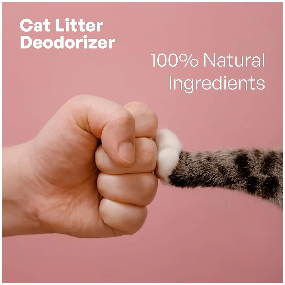 Rose Cat Litter Deodorizer Litter Box Odour Eliminator | Rose Fragrance Cat Litter Deodorizer | Replaces Cat Odours and Smells to Keep Your Home Fresh and Clean