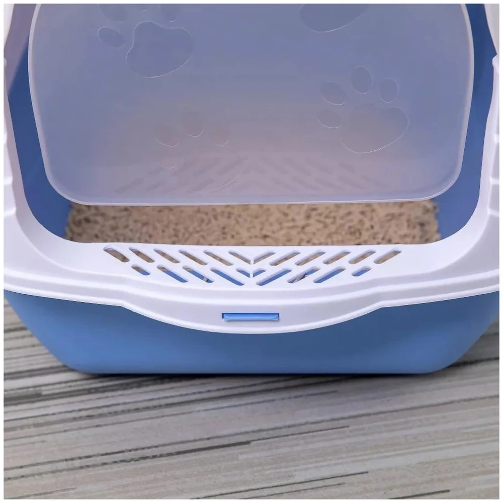Cat Litter Box Tray with Dome Scoop Foul Smell Absorber 18 inch