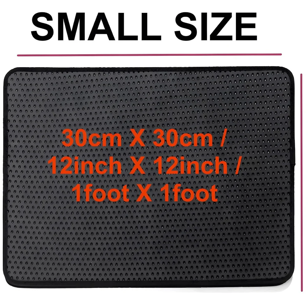 Cat Litter Mat 12 x 12 Inch Small Honeycomb Double Layer Trap