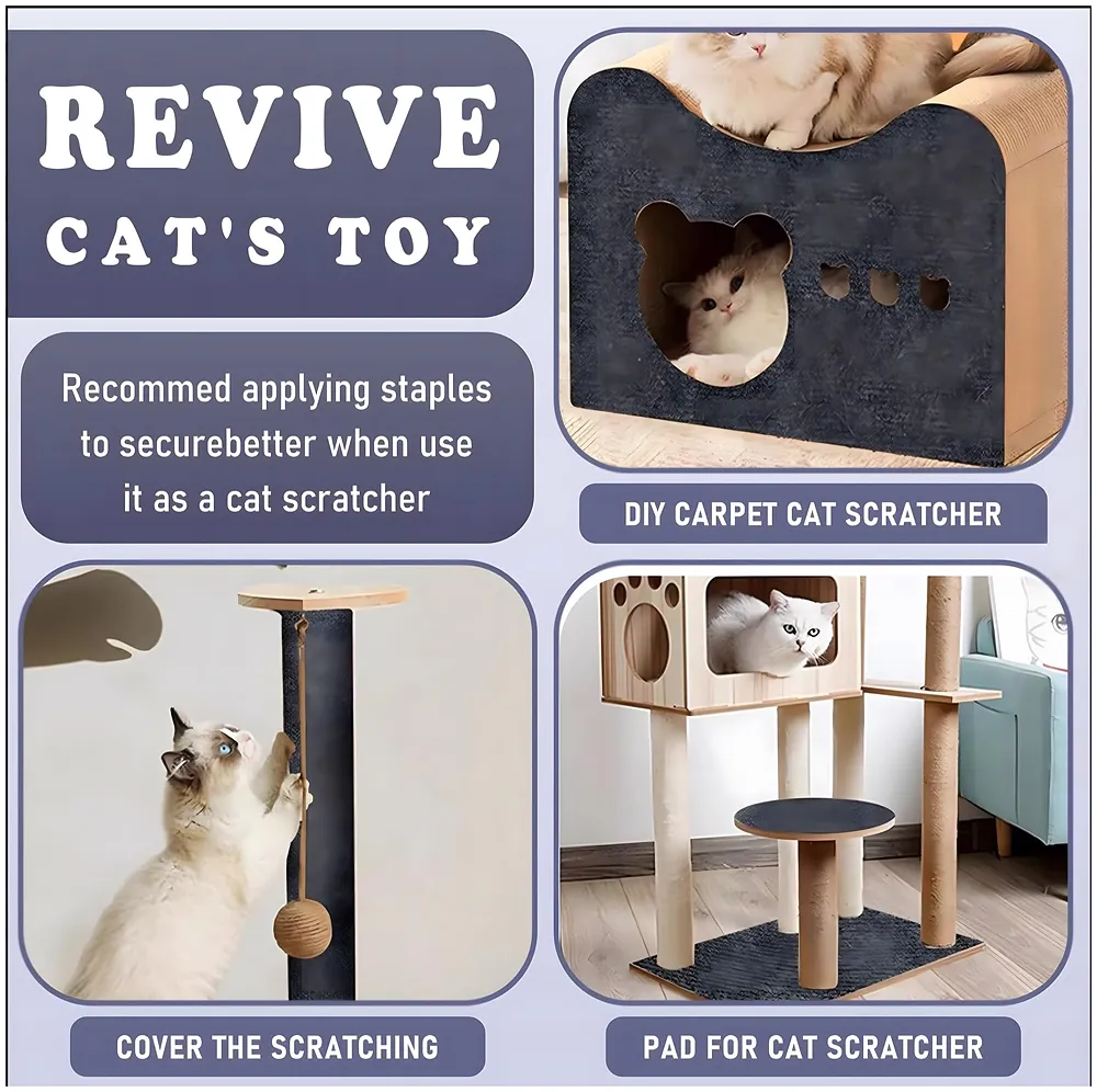 Cat Scratcher Sofa Protector Self Adhesive Mat 40x100 cm Khaki