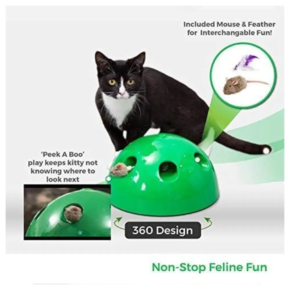 Popping Hide and Seek Cat Toy Interactive Motion Cat Toy for Cats & Kittens Automatic Toy