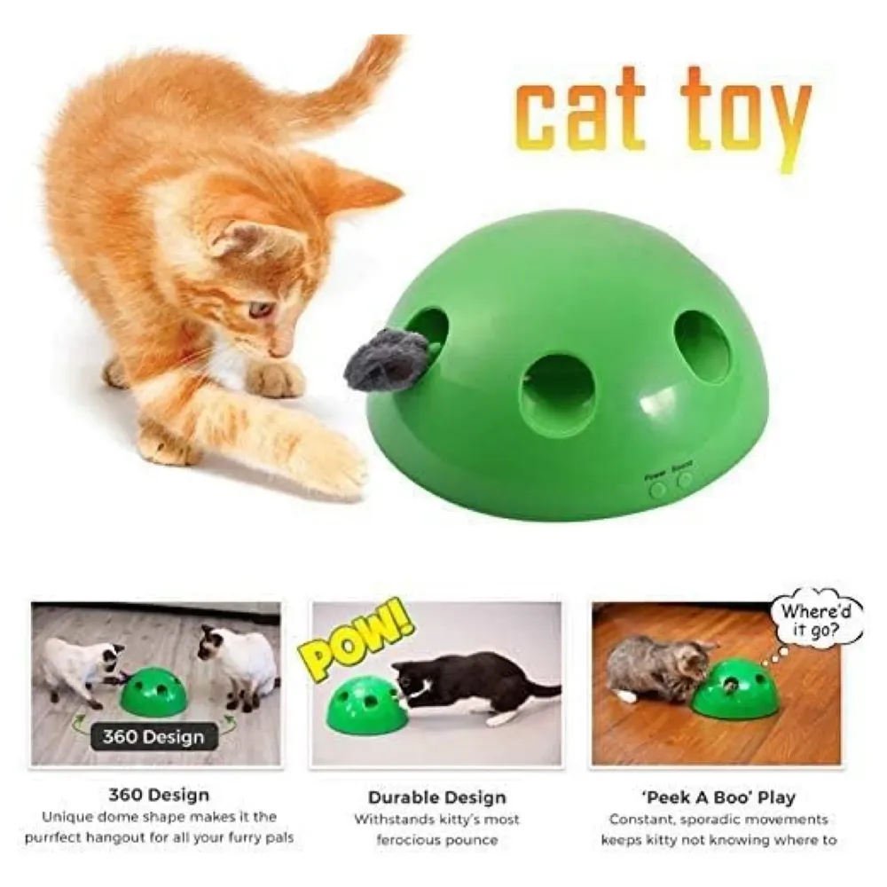 Popping Hide and Seek Cat Toy Interactive Motion Cat Toy for Cats & Kittens Automatic Toy