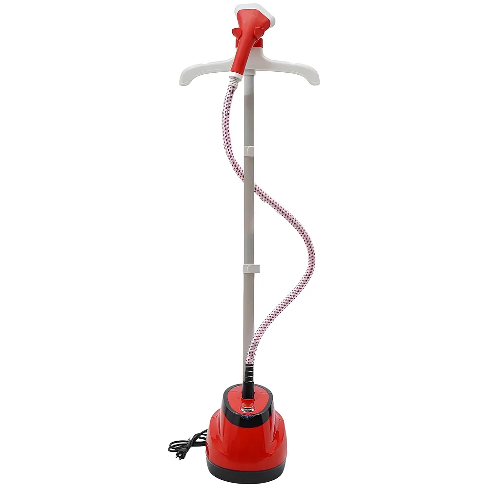2200W Standing Garment Steamer, 10 Modes Advanced Clothes Steamer For Wrinkle-Free Clothes - Fast Heat-Up, Portable, And Efficient For Home And Professionals, Steam Iron. Red Premium