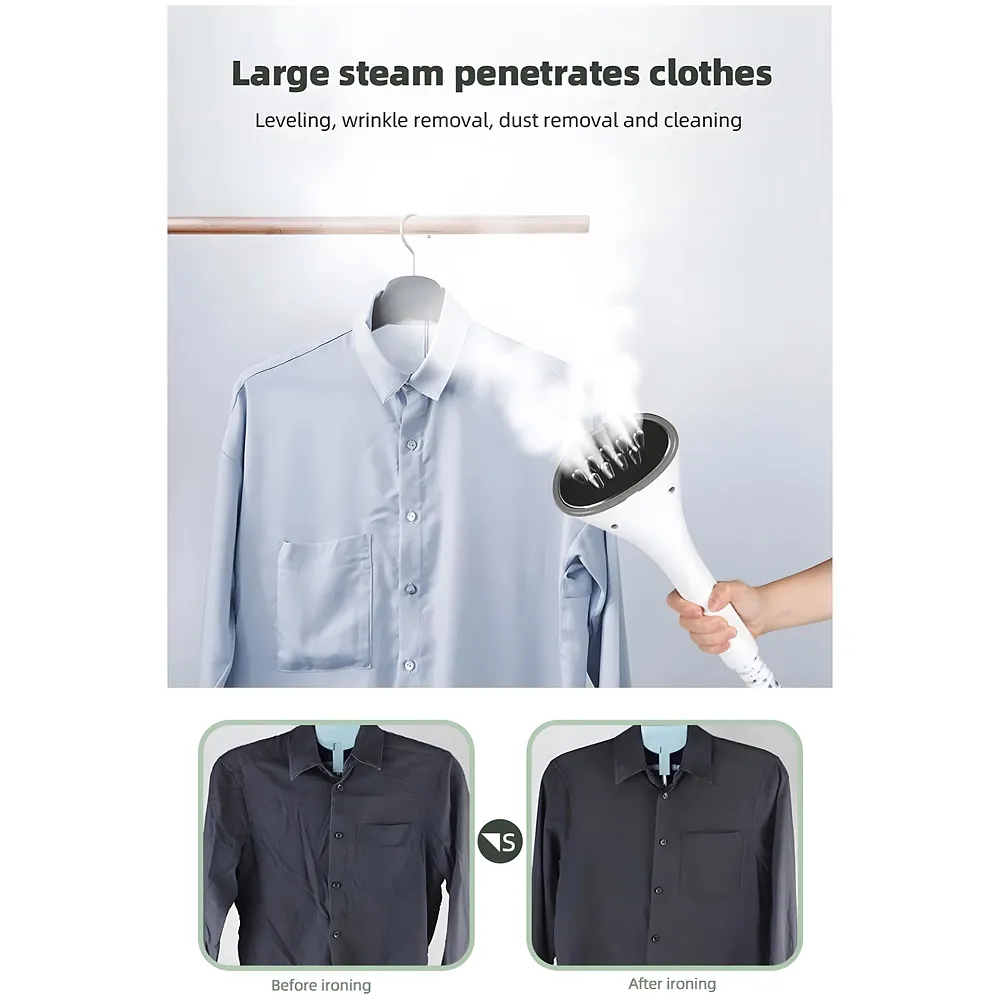 2200W Standing Garment Steamer, 10 Modes Advanced Clothes Steamer For Wrinkle-Free Clothes - Fast Heat-Up, Portable, And Efficient For Home And Professionals, Steam Iron. Red Premium