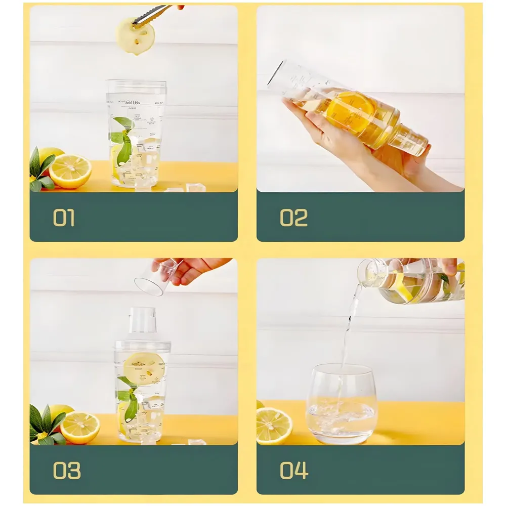 Cocktail Shaker, Cocktail Making, Drink Mixer Wine Beverage Shaker with Scales, Large Capacity for Drinks Bar Accessories Home Use with Recipes Newcomer