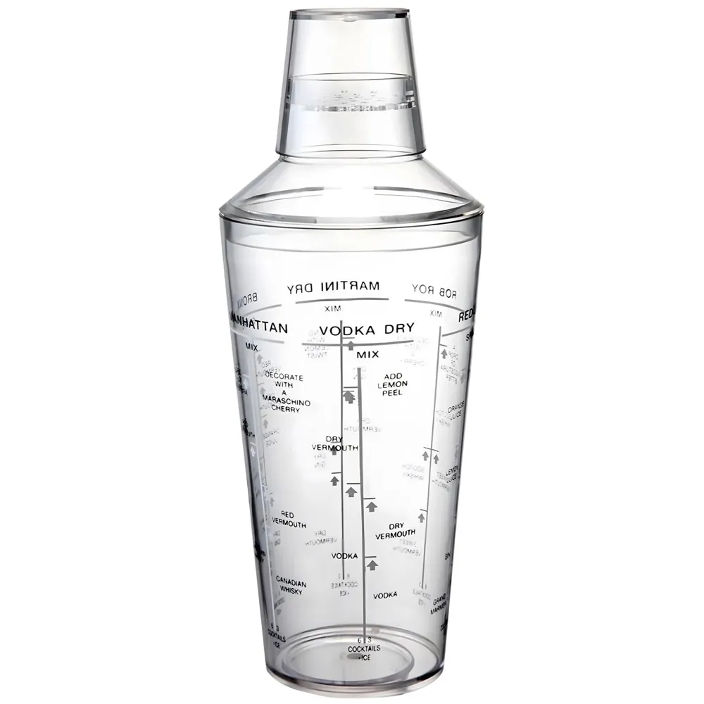 Cocktail Shaker, Cocktail Making, Drink Mixer Wine Beverage Shaker with Scales, Large Capacity for Drinks Bar Accessories Home Use with Recipes Newcomer