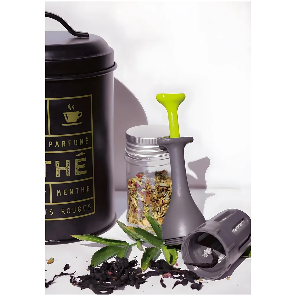 Tea Infuser Coffee Plunger Built in Strainer Reusable Mug Press