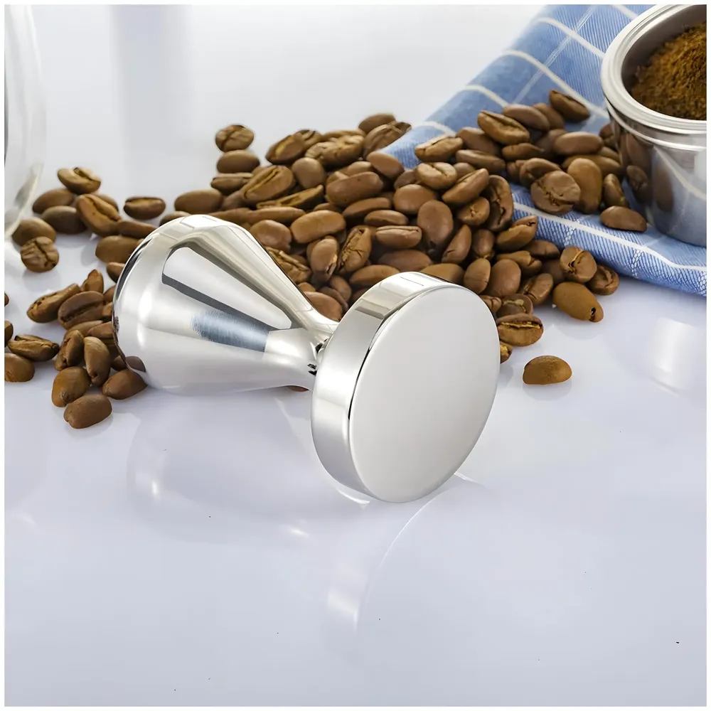 Coffee Tamper – 58 mm, Espresso Tamper, Coffee Bean Press Crema, Barista-Grade Tool for Home & Café, Accessories Coffee Powder Presser - 58 x 80 mm