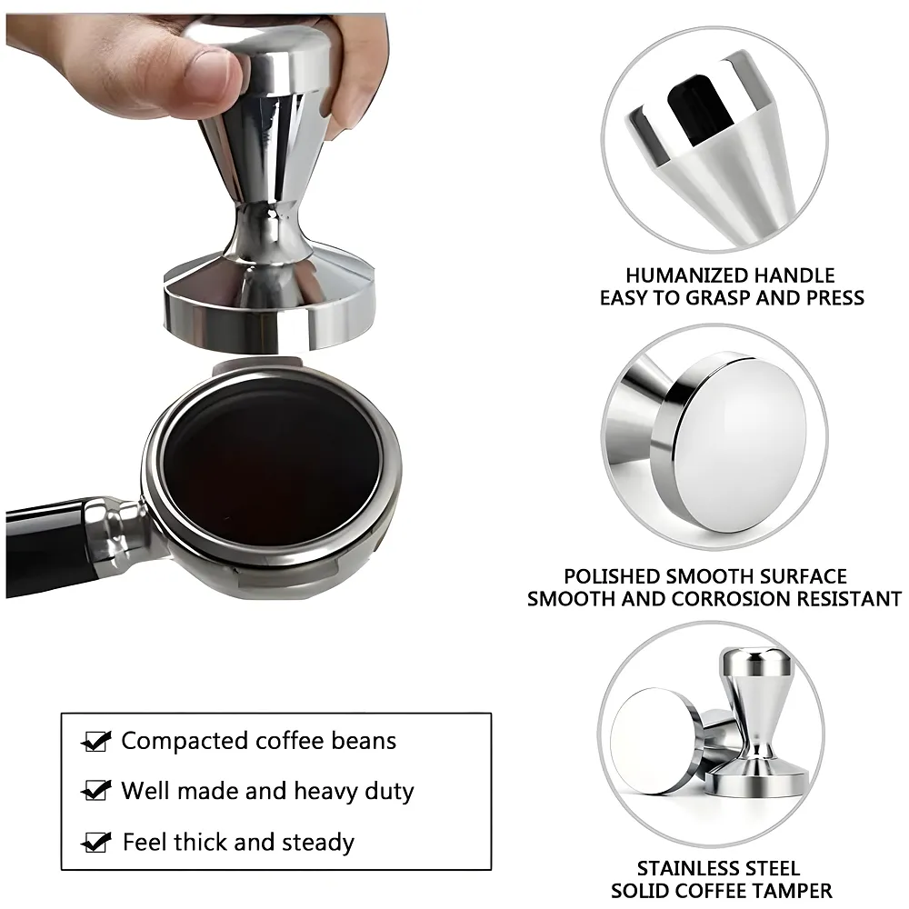 Coffee Tamper 58 mm Espresso Bean Press Crema 58 x 80 mm Barista